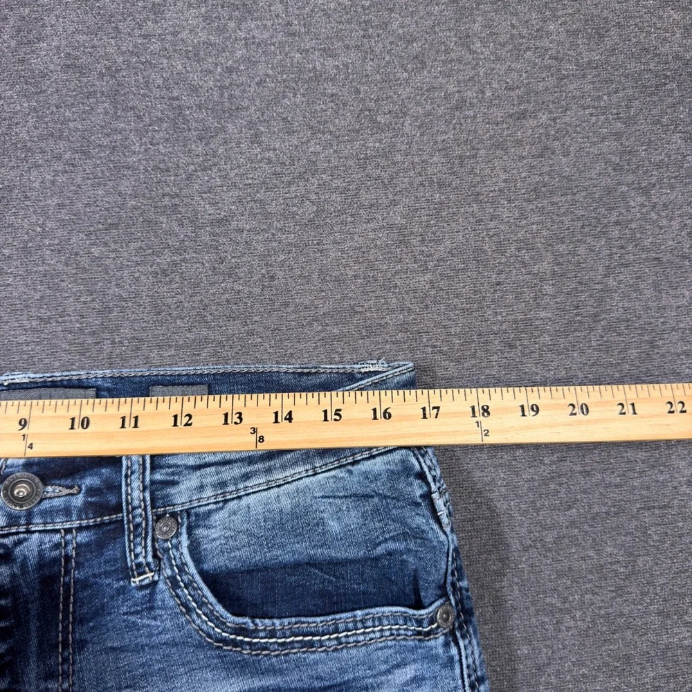 BKE Jake Jeans Mens 33x34 Blue Straight Leg Stretch Denim Southern Medium Wash
